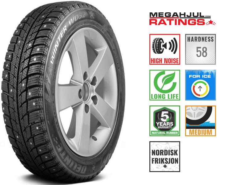 DELINTE WINTER WD52 STUDS 215/60 R16 99T - DOT.19 GUMMI GOD!