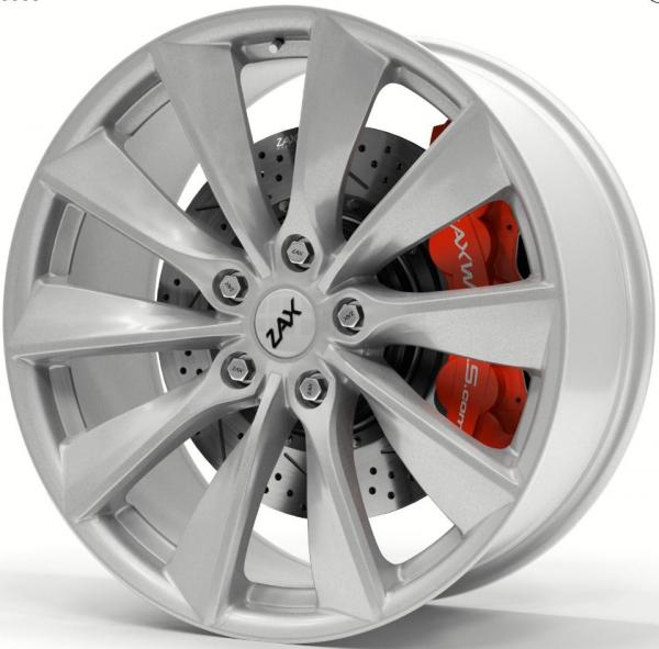 ZAX TURBIN X TITANIUM SILVER 21x9 5-114.3 ET40 CB64.1