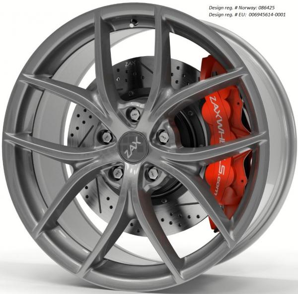 ZAX GFORCE GLOSS GUNMETAL 21x10 5-114.3 ET48 CB64.1 - ROTARY FORGED