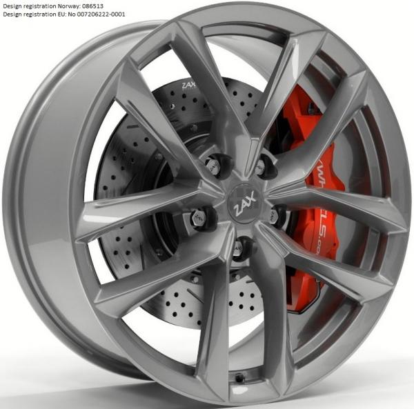 ZAX YNX GLOSS GUNMETAL FORGED ALU 6061-T6 21x10.5 5-112 ET66 CB66.5