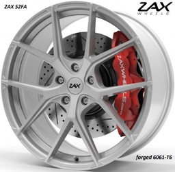 [ZAX5221105130ET60TS] ZAX 52FA TITANIUM SILVER FORGED 6061-T6 ALUMINIUM 21x10.5 5-130 ET60 CB71.6