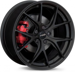 [52FA2210120ET35SB] ZAX 52FA FA SATIN BLACK FORGED 6061-T6 ALUMINIUM 22x10 5-120 ET35 CB64.1