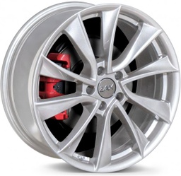 [V5188120ET45TS] ZAX V5 TITANIUM SILVER 18x8 5-120 ET45 CB65.1 ROTARY FORGED