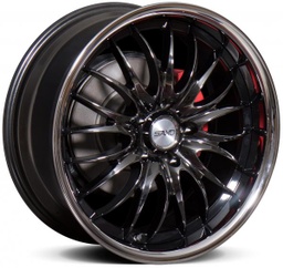 [TCT90819855120ET15BC] T908 BLACK CHROME STAINLESS LIP 19X8.5 5-120 ET15 CB74.1
