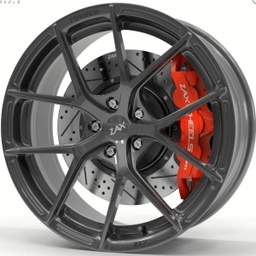 [XF209112ET50DGG] ZAX XFORCE DARK GLOSS GUNMETAL FORGED 6061-T6 ALUMINIUM 20x9 5-112 ET50 CB66.5