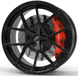 [XF2010112ET66SB] ZAX XFORCE SATIN BLACK FORGED 6061-T6 ALUMINIUM 20x10 5-112 ET66 CB66.5