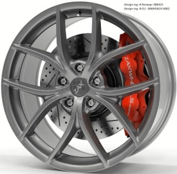 [ZAXGF198114ET40GG] ZAX GFORCE GLOSS GUNMETAL 19x8 5-114.3 ET40 CB73.1 ROTARY FORGED