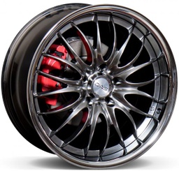 [TCT90819855120ET15HB] T908 GUNMETAL STAINLESS LIP 19X8.5 5-120 ET15 CB74.1