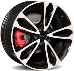 [PWSR10119855112ET48P] TURBIN BLACKPOLISH 19X8.5 5-112 ET49 CB66.5 BALL - KUN 1 STK