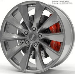 [ZAX18X85114ET40GG] ZAX TURBIN X GLOSS GUNMETAL 18X8 5-114.3 ET40 CB64.1 ROTARY FORGED