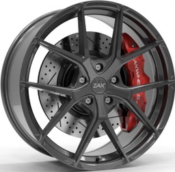 [52FA20105130ET55GG] ZAX 52FA DARK GLOSS GUNMETAL FORGED ALUMINIUM 6061-T6 20X10.5 5-130 ET55 CB71.6