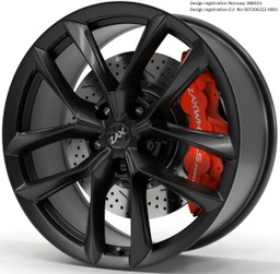 [YNX20913050SB] ZAX YNX SATIN BLACK 20X9 5-130 ET50 CB71.6 ROTARY FORGED - BALL SEAT R14